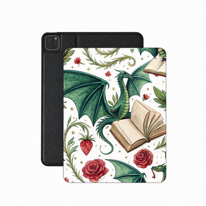 Dragons & Books iPad case — romantasy