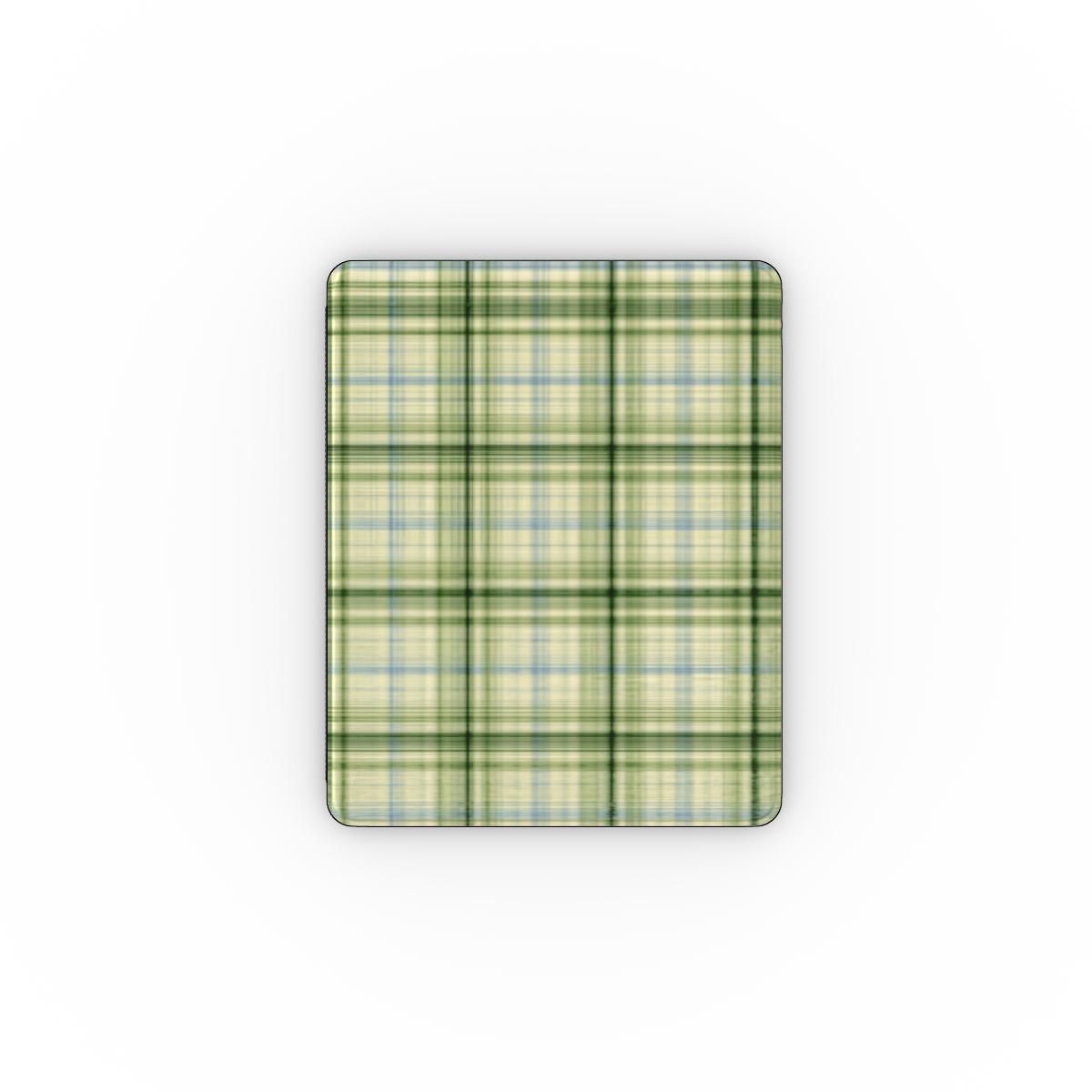 Green Tartan iPad case — cozy plaid