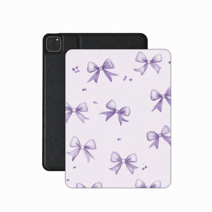 Lilac Bow iPad case — lavender coquette