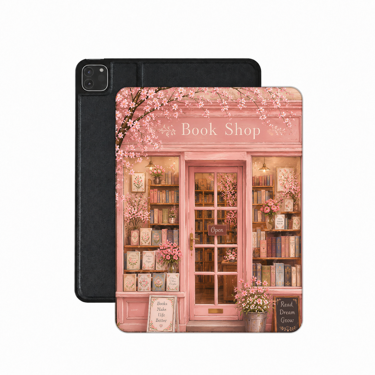 Cherry Blossom Bookshop iPad case — bookish