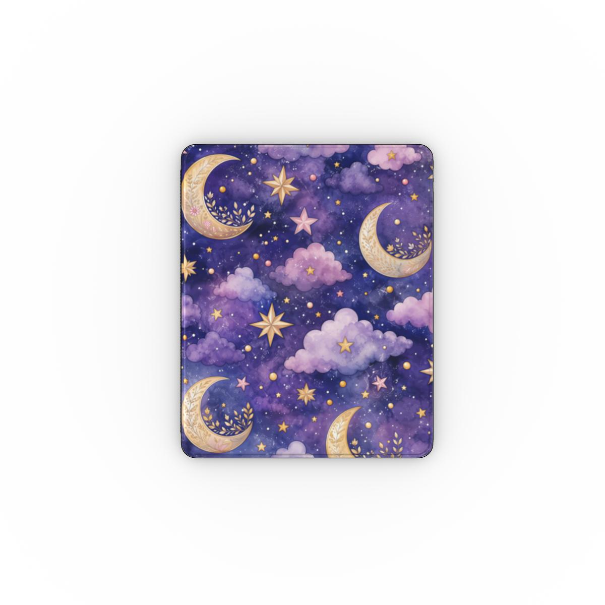 Celestial Moons iPad case — purple moon