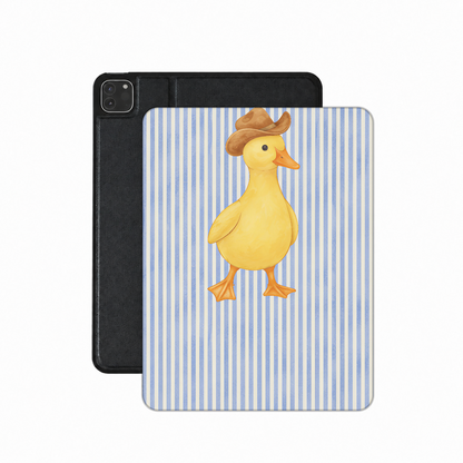 Cowboy Duck iPad case — cute duck