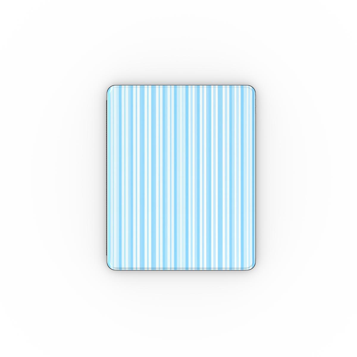 Blue Ticking Stripe iPad case — coastal stripe