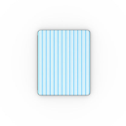 Blue Ticking Stripe iPad case — coastal stripe