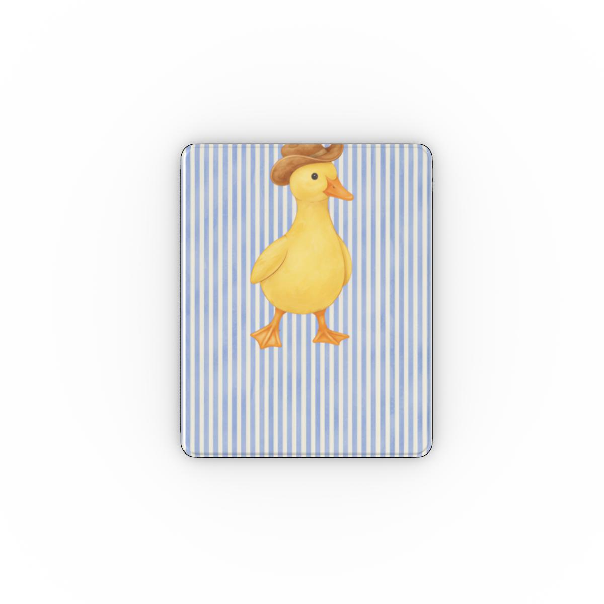 Cowboy Duck iPad case — cute duck