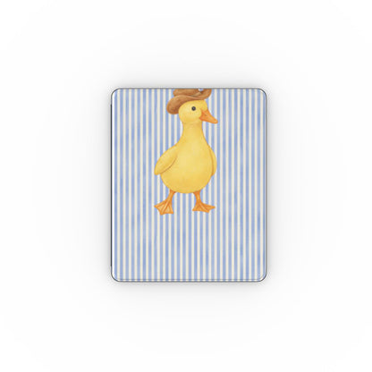 Cowboy Duck iPad case — cute duck