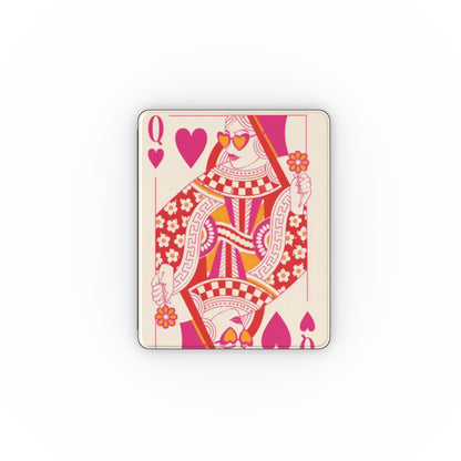 Queen of Hearts iPad case — retro card