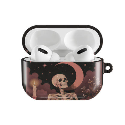 The Reader Tarot AirPods case — open front view