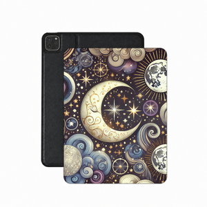 Ornate Crescent Moon iPad Case