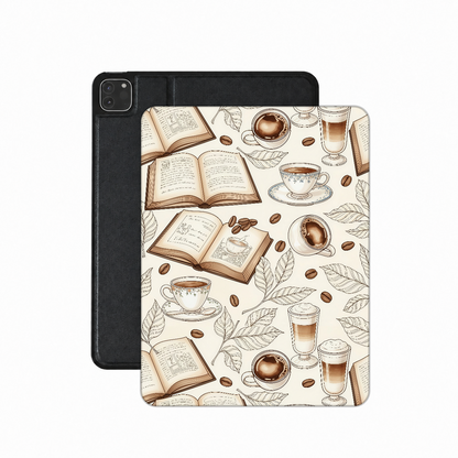 Books & Coffee iPad case — bookish