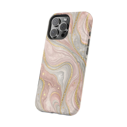 Rose quartz marble MagSafe iPhone case — view 23