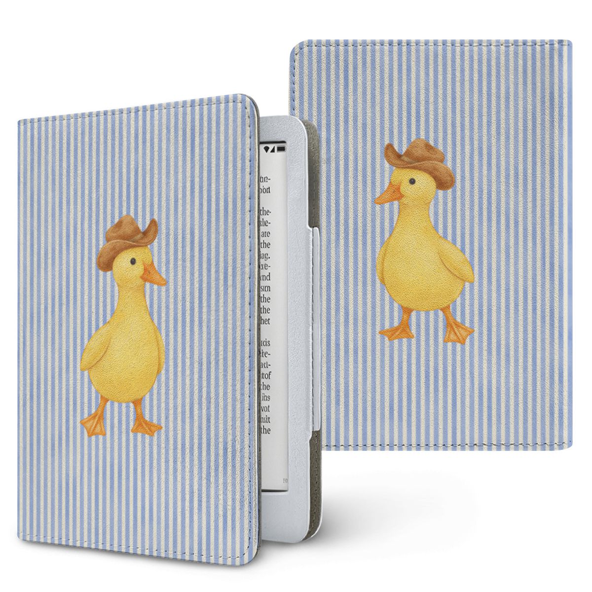 Cowboy Duck Kindle case, printed front and back, fits Kindle Paperwhite 6.8 and 7 inch and Colorsoft