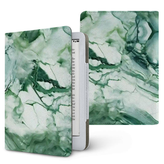 Jade Marble Kindle case, printed front and back, fits Kindle Paperwhite 6.8 and 7 inch and Colorsoft