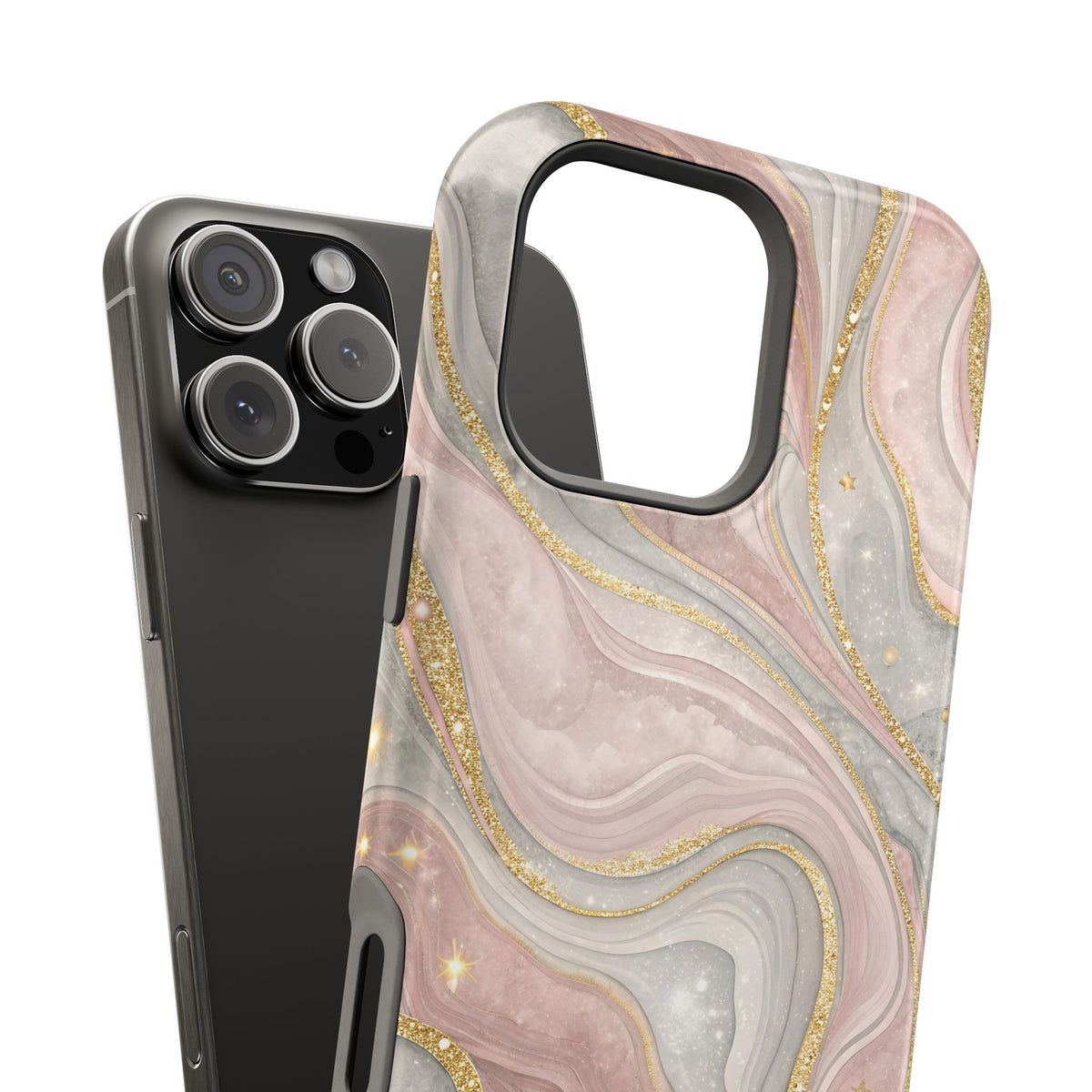 Rose quartz marble MagSafe iPhone case — view 31