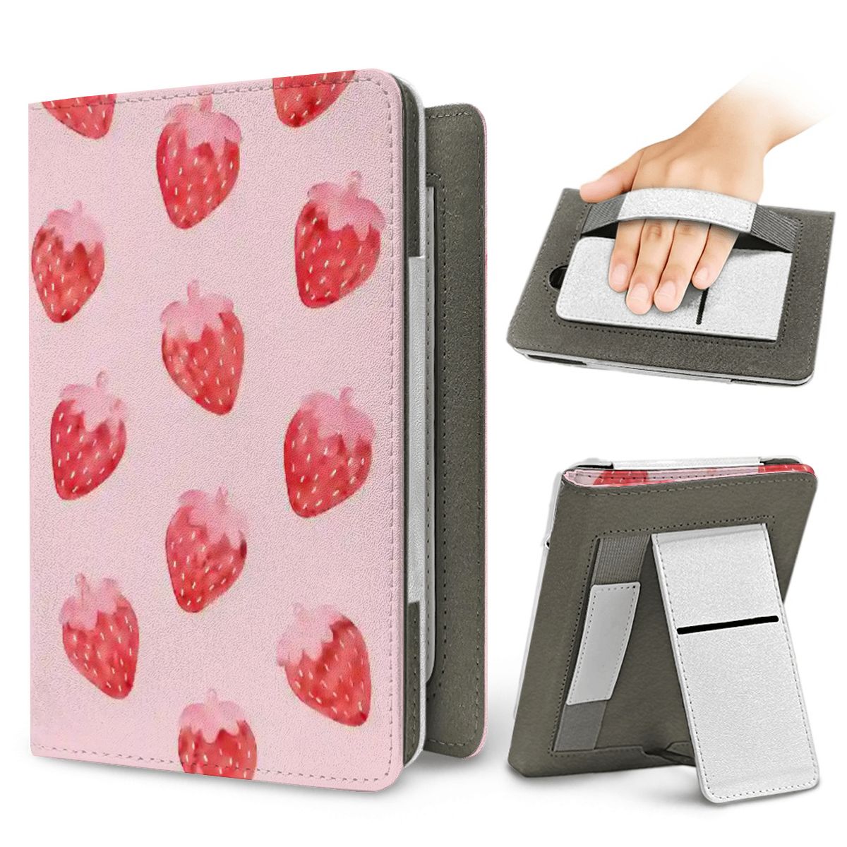 Watercolor Strawberry Kindle case for Kindle Paperwhite, view 2