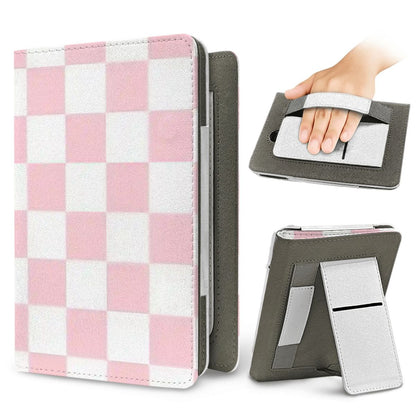 Pink & White Checkerboard Kindle case for Kindle Paperwhite, view 2