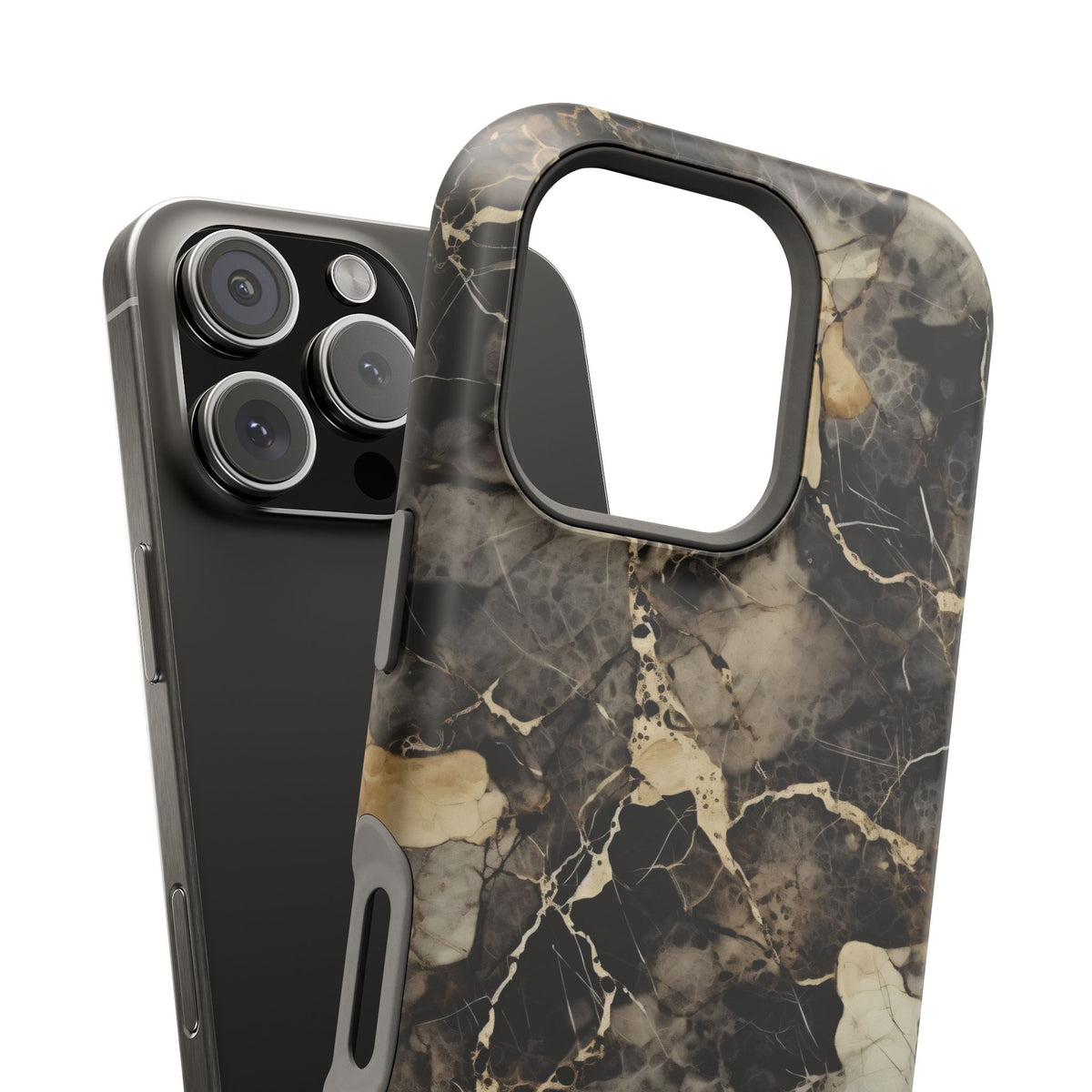 Black and gold marble MagSafe iPhone case — view 29