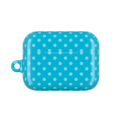 Turquoise Polka Dot AirPods Case