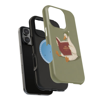 Reading Duck Phone Case — MagSafe Compatible