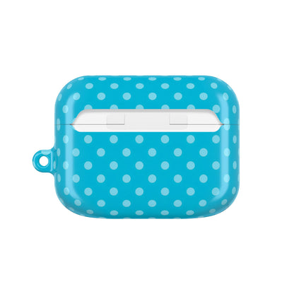 Turquoise Polka Dot AirPods Case