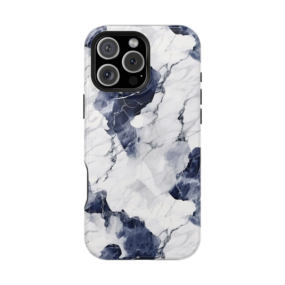 Navy marble MagSafe iPhone case — view 27