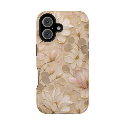 Gilded Magnolia Phone Case — MagSafe Compatible