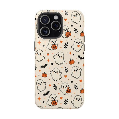 Cute ghost MagSafe iPhone case in cream — view 16
