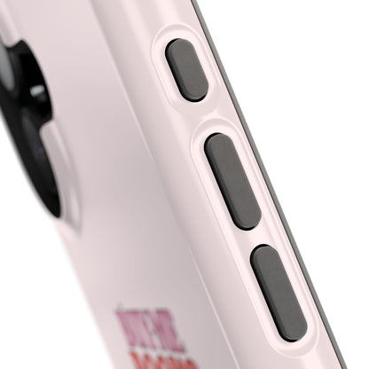 Bookish sticker iPhone case showing the camera cutout