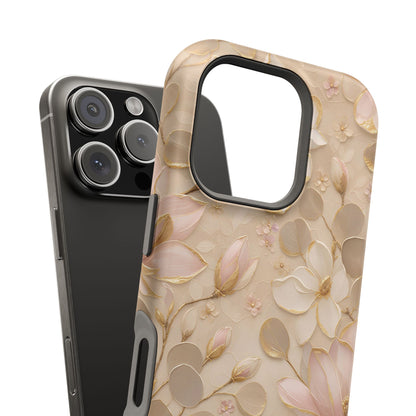 Gilded Magnolia Phone Case — MagSafe Compatible