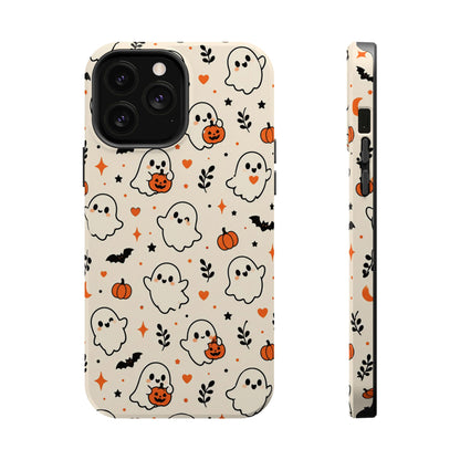 Cute ghost MagSafe iPhone case in cream — view 12