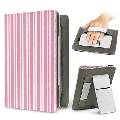 Pink Candy Stripe Kindle case for Kindle Paperwhite, view 2