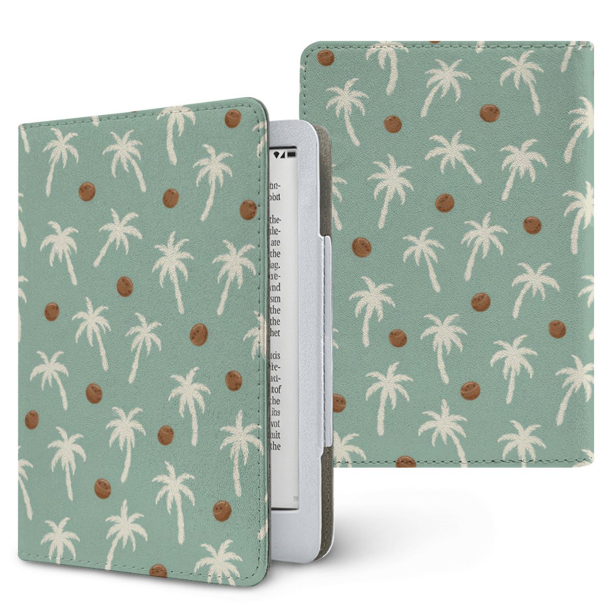 Palm Tree Kindle case, printed front and back, fits Kindle Paperwhite 6.8 and 7 inch and Colorsoft