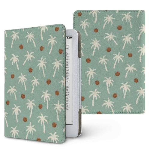 Palm Tree Kindle case, printed front and back, fits Kindle Paperwhite 6.8 and 7 inch and Colorsoft