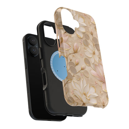 Gilded Magnolia Phone Case — MagSafe Compatible