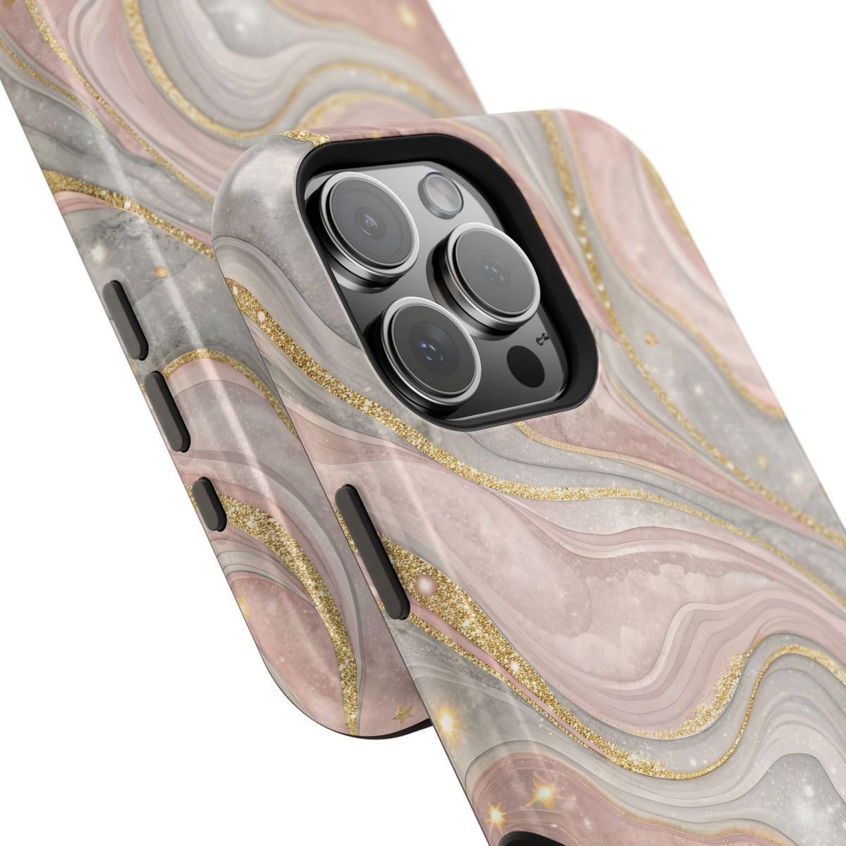 Rose quartz marble MagSafe iPhone case — view 24