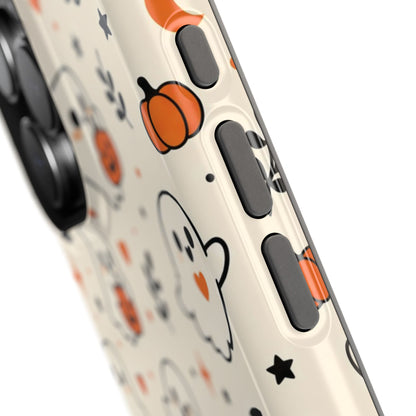 Cute ghost MagSafe iPhone case in cream — view 38