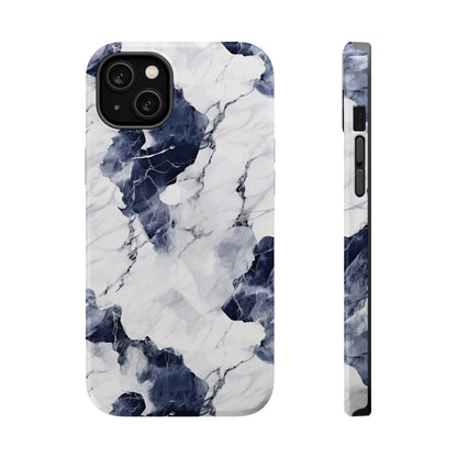 Navy marble MagSafe iPhone case — view 16