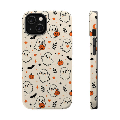 Cute ghost MagSafe iPhone case in cream — view 5