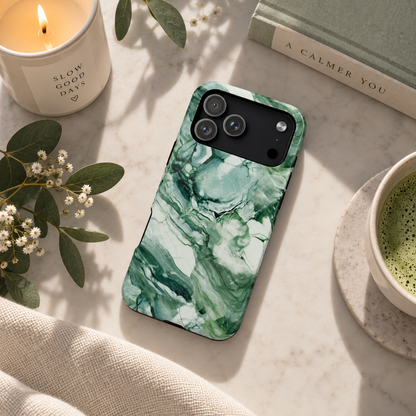 Jade marble MagSafe iPhone case — view 2