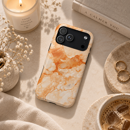 Apricot marble MagSafe iPhone case — view 2