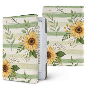 Sunflower Stripe Kindle Case