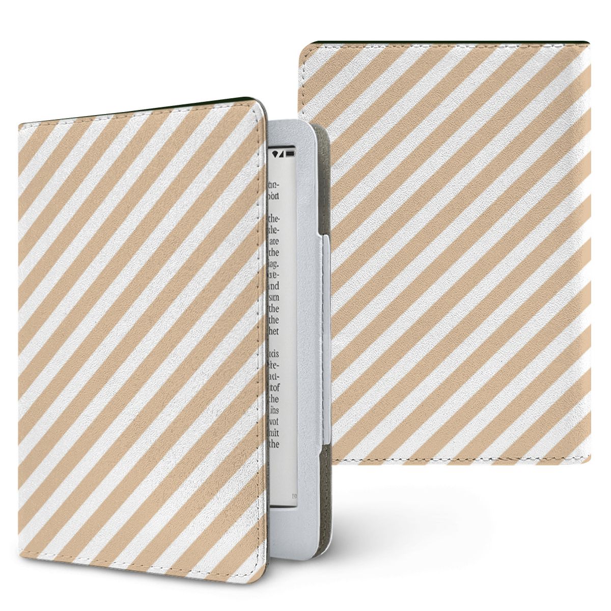 Cowhide Bow Kindle case — coquette western, printed front and back
