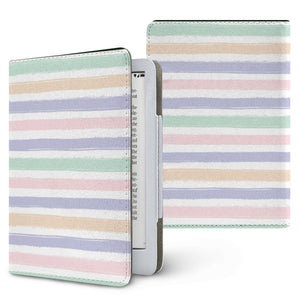 Pastel Brushstroke Stripe Kindle Case