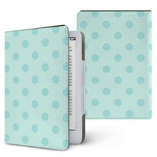 Mint Polka Dot Kindle case — mint dot, printed front and back