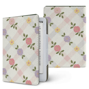 Cottage Floral Lattice Kindle Case