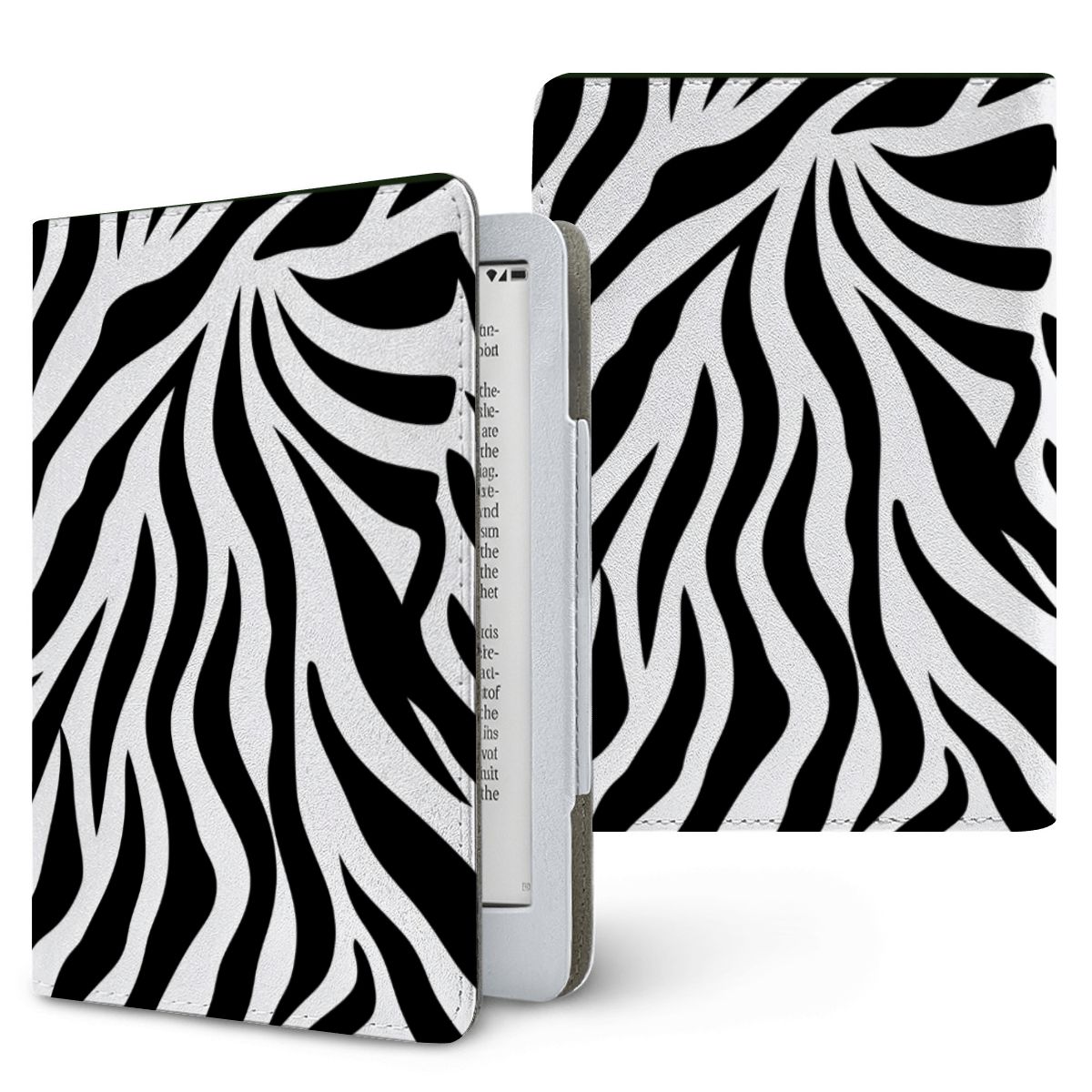 Zebra Stripe Kindle case — zebra stripe, printed front and back