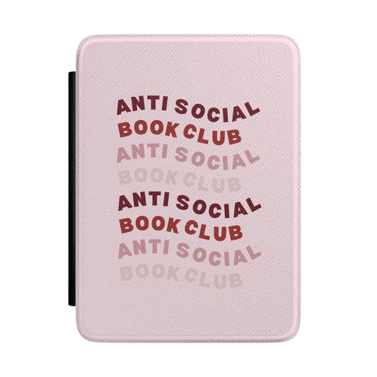 Anti-Social Book Club Kindle case — bookish slogan print