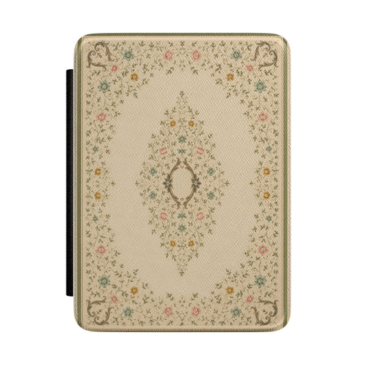 Antique Floral Bookplate Kindle Case - front view