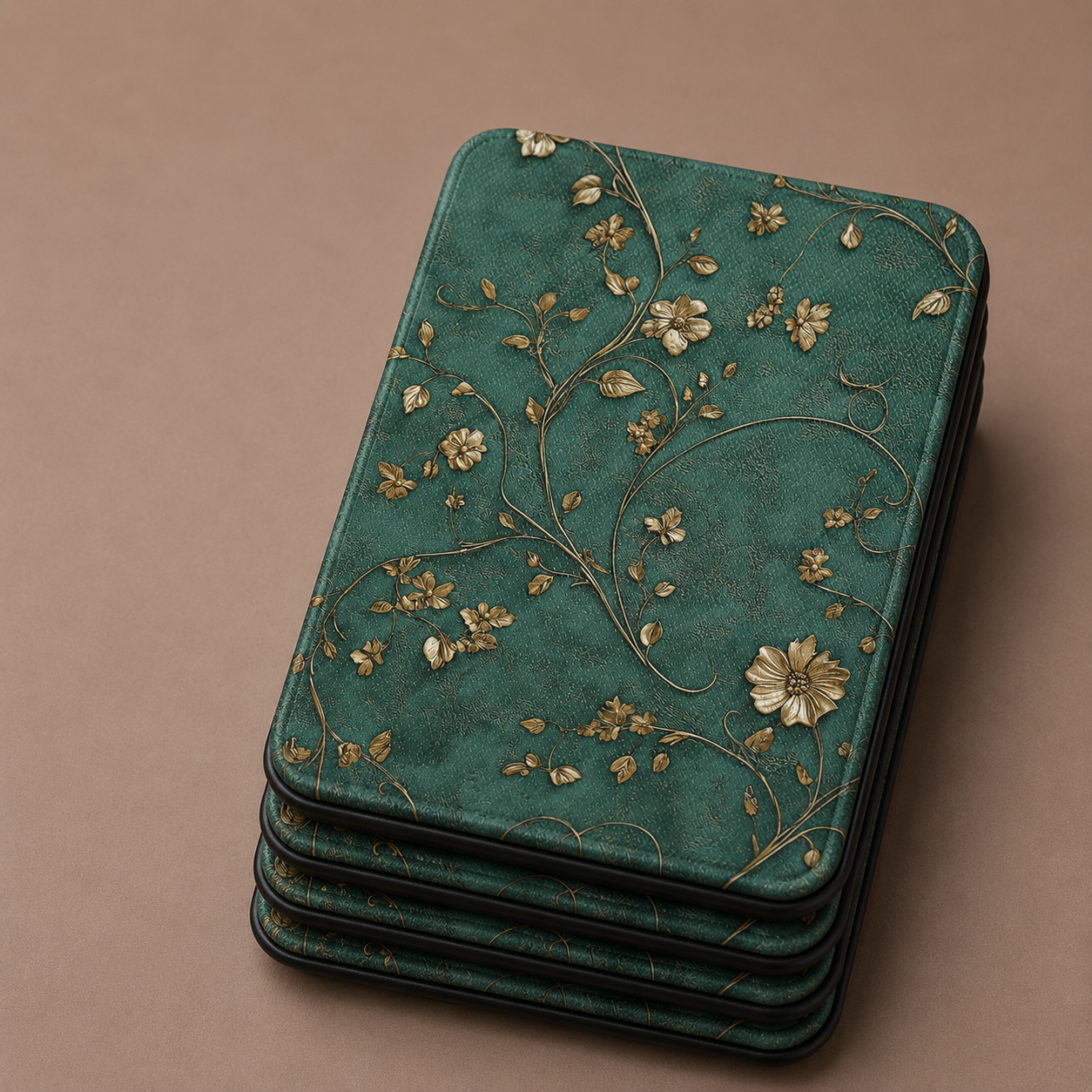 Antique gold blossom Kindle case — additional view