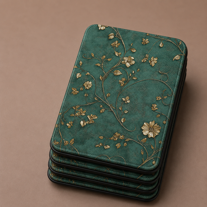 Antique gold blossom Kindle case — additional view